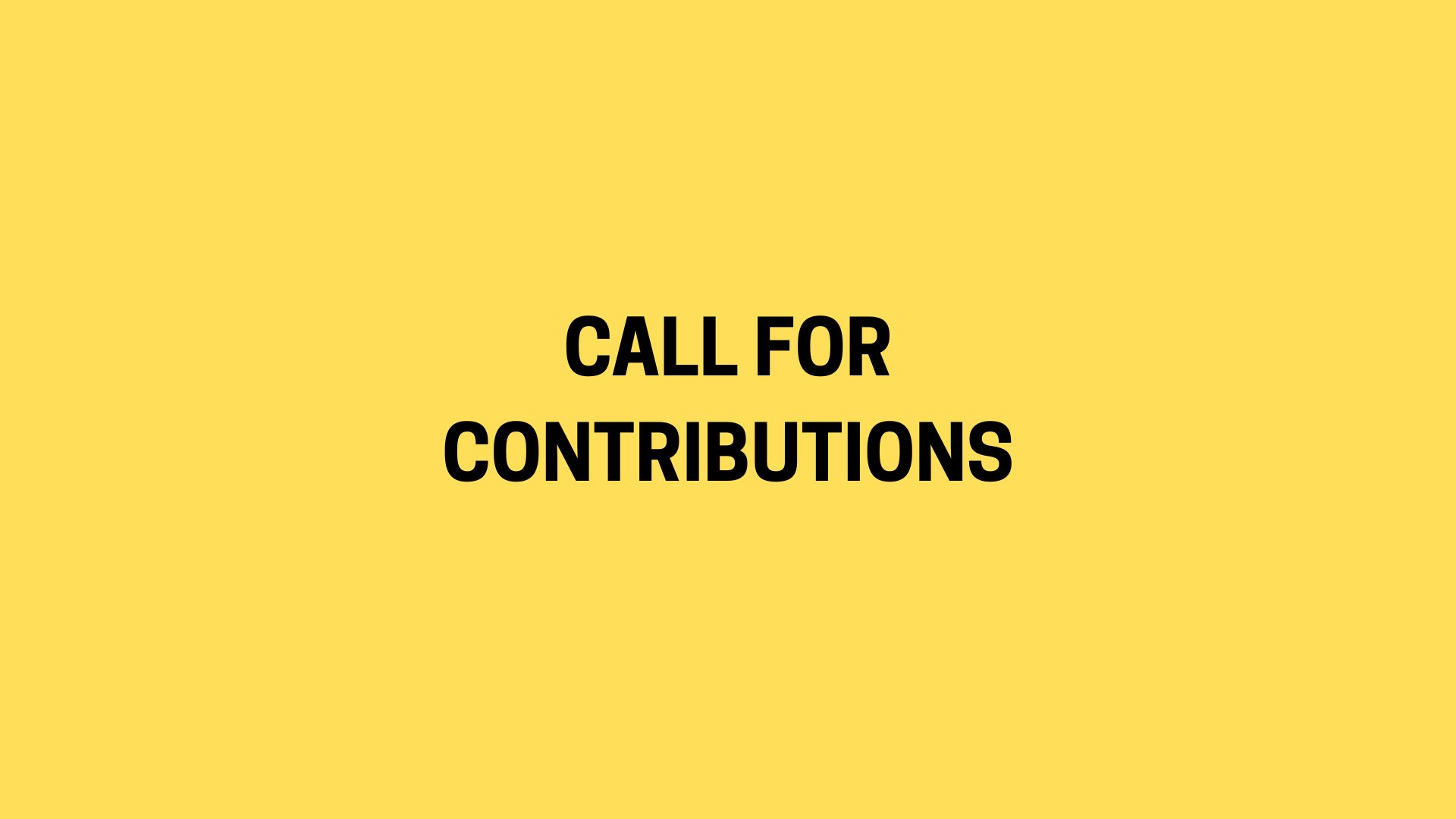 Call for Contributions | Special Issue in Urban Design International